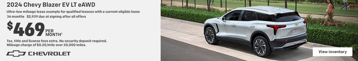 2024 Chevy Blazer EV. MotorTrend SUV of the Year. $7,500 Ultium Promise Bonus Cash.